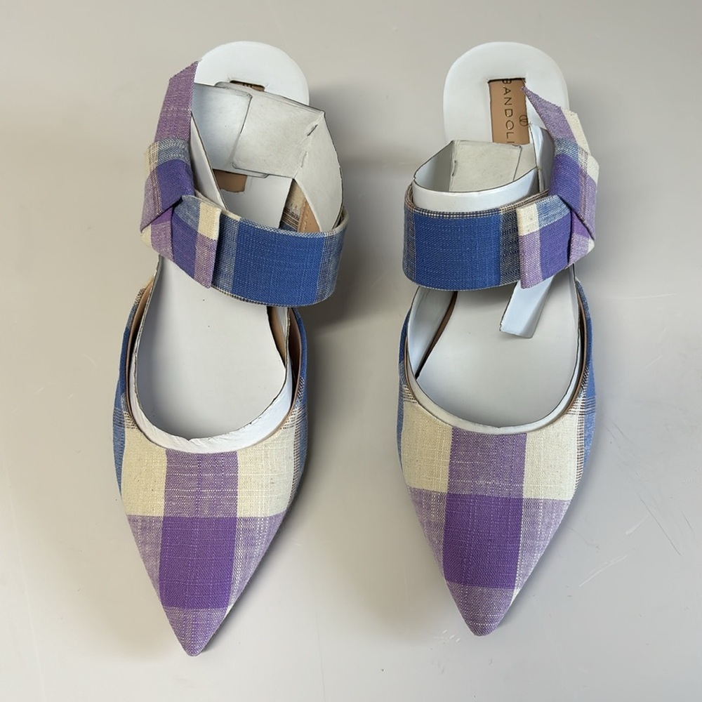 NEW| Women’s Bandolino Plaid Preppy Millie Mule - Picture 5 of 8
